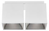 NORDLUX Anbaustrahler 2x50W HV ws GU10 2110410101 ws mt RF:mt Alu IP20