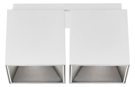 NORDLUX Anbaustrahler 2x50W HV ws GU10 2110410101 ws mt RF:mt Alu IP20