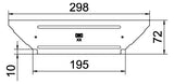 BETTERMANN Deckel T-Stück ST Drehriegel RAAD 200 FS 200mm vz Kabelrinne