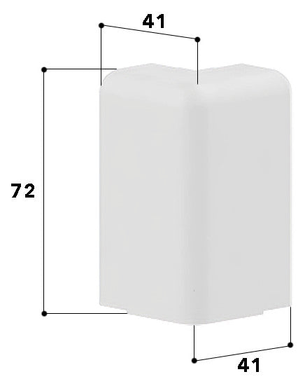 GGK Außeneck SL-K 70mm Kst 90° aws HFT SL 20x70-AE RAL9010