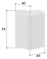GGK Außeneck SL-K 70mm Kst 90° aws HFT SL 20x70-AE RAL9010