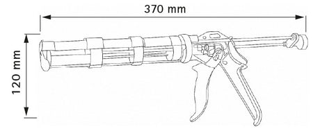 WALRAVEN Henkel Kartuschenpistole Tangit 2K-Profi-Spezialpistole für FP550