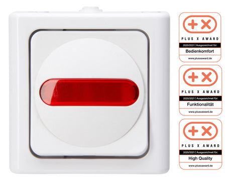 KOPP Kontroll-Wechselschalter arkws mt BLUEELECTRIC 561602008 AP IP44 1f