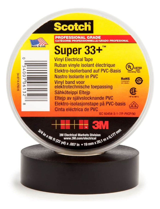 3M/SCOTCH Isolierband schwarz 19x20 80611207012 SCOTCHSUPER33+