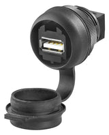 WEIDMÜLLER Gehäuse USB 1f sw Schraubbef IE-FCM-USB-A m.Staubschutz m.Aufdr