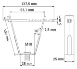 WALRAVEN Deckenhänger Britclips Rapid RTB 10 für Trapezblech einteilig M10