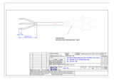 BACHMANN Netzanschlussleitung 5m 3x1qmm 320.176 16A sw IP20 Aderendh 0-70°C
