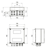 DEHN SE DC-Stringbox 2f 40A 1100V/mess DCU 2 YPV 1100 2M 1S MC4 IP65
