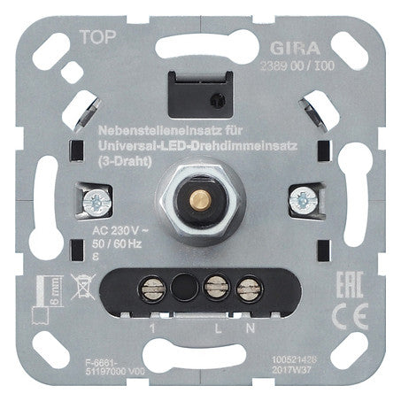 GIRA LED-Dimmer Drehkn UP System 3000 238900 Lichtwertspeicher