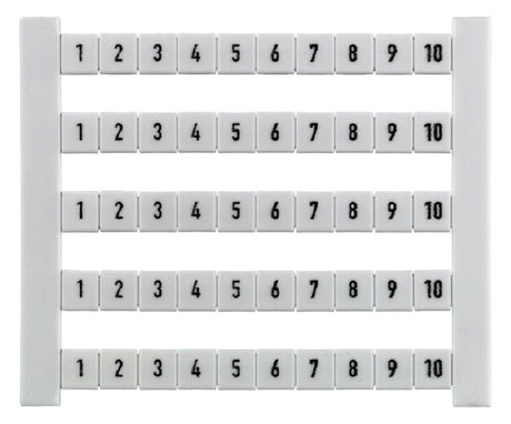 WEIDMÜLLER Klemmenmarkierung ws RM=6mm DEK 6 FWZ 1-10 1-10 horiz