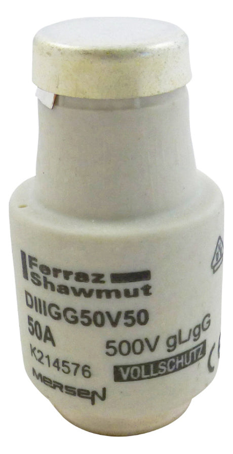 MERSEN D-Sicherungseinsatz DIII 50A F ws DIIIGG50V50 500V gG