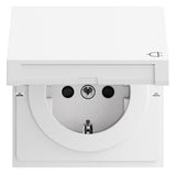 GIRA Steckdose 1f rws glz UP Klappd IP20 441470 horiz/vert