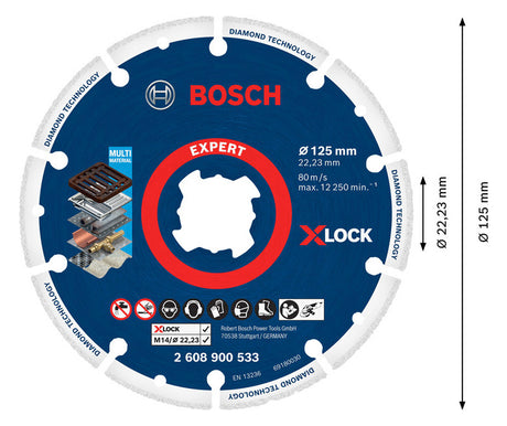 BOSCH-EW Diamant-Trennscheibe  125mm 2608900533 f.Metall