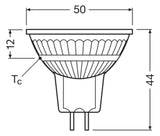 LEDVANCE LED-Reflektorlampe GU5,3 MR16 E LED MR16 35 120° P 3.3W/827 GU5.3 MR16