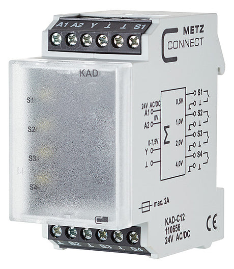 METZ CONNECT Schnittstellenwandler aktiv 110656 U-Pegel Push-In 60mA