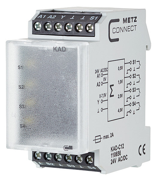 METZ CONNECT Schnittstellenwandler aktiv 110656 U-Pegel Push-In 60mA