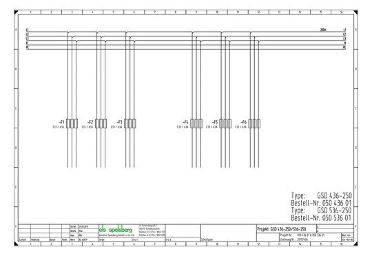 SPELSBERG Sicherungsgehäuse 250A IP65 GSD 436-250 Schraubsich oben Kst 8grp