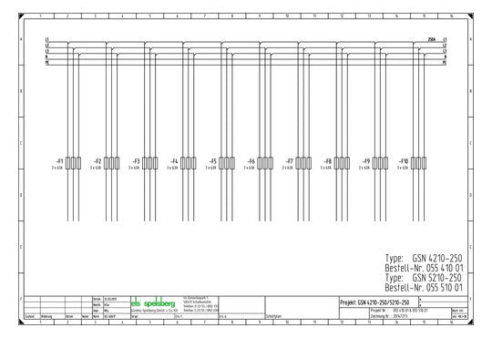 SPELSBERG Sicherungsgehäuse 250A IP65 GSN 5210-250 Plus Schraubsich oben Kst