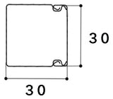 GGK Leitungsführungskanal ST f/vz hfr Mini/s 30x30 30x30x2000mm