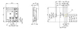 SIEMENS Sicherheitsschalter 250 A 4p 3NP1144-1DA10 NH0, NH1 f.Bodenbef IP40
