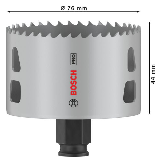 BOSCH-EW Lochsäge  76mm T44mm Sechskant LOCHSÄGE f.Gips Holz