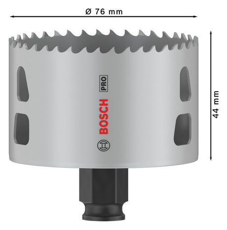 BOSCH-EW Lochsäge  76mm T44mm Sechskant LOCHSÄGE f.Gips Holz