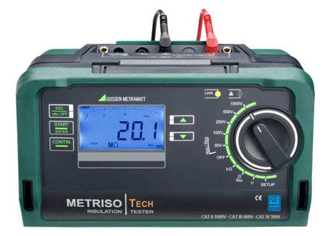 GOSSEN-METRA Isolationsmessgerät digi METRISO TECH Netzbetr bel.Disp SpgMess