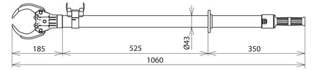 DEHN SE Sicherungszange 1-36kV 1060mm SZ HH 1060  43mm Innenr/Frei 185mm