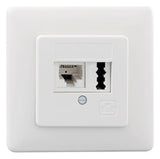 RUTENBECK Kombidose Cat3 RJ12/TAE rws IAE/UAE 8(6)-TAE 6 F+N Up rw Kanaleinb