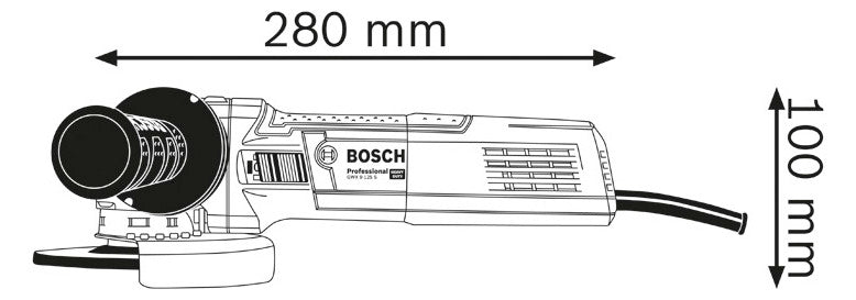 BOSCH-EW Winkelschleifer 900W 230V 2,1kg Professional GWX 9-125 S Schnellspann
