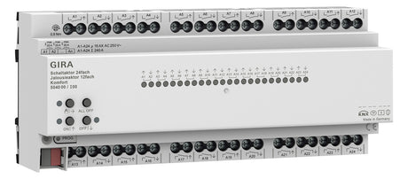 GIRA Kombi I/O Gerät KNX REG 24Ausg LED 504000 Handbedien