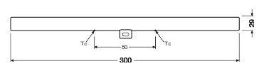 OSRAM LED-Linienlampe S14d 3,5W 2700K ws LEDinestra Base 30CM 25 145° 3.5W 8 370l