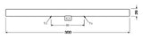 OSRAM LED-Linienlampe S14d 3,5W 2700K ws LEDinestra Base 30CM 25 145° 3.5W 8 370l
