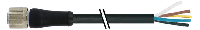 MURR Sensor-Aktorkabel 5p 3m M12 Female 7000-P4221-P040300 ger fr.Ende PUR hfr
