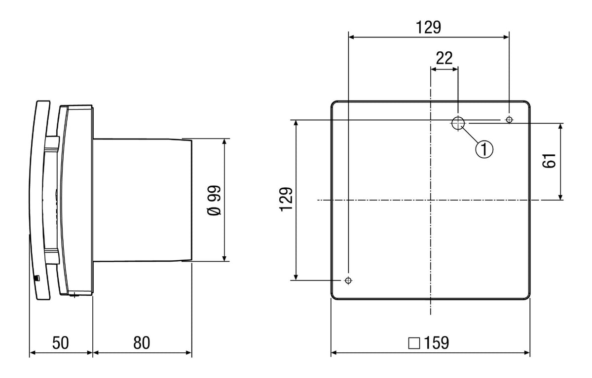 Maico MAICO-Kleinraumventilator AKE 100/1, zur autom. Kellerentfeuchtung | 0084.0458