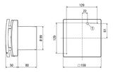 Maico MAICO-Kleinraumventilator AKE 100/1, zur autom. Kellerentfeuchtung | 0084.0458