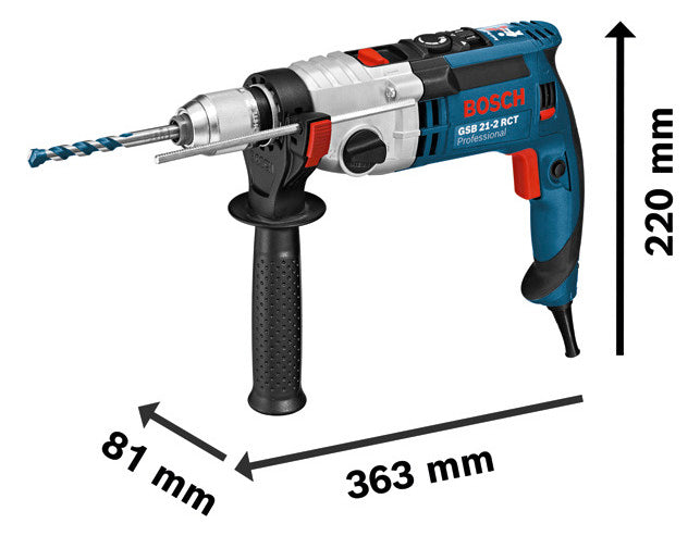 BOSCH-EW Schlagbohrmaschine 1300W 2,9kg Professional GSB 21-2 RCT 1,5-13mm 43Nm