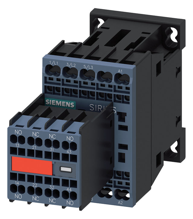 SIEMENS Leistungsschütz 7,5kW 3S 24VDC 3RT2018-2BB44-3MA0 16A 2S+2Ö/Hilf REG