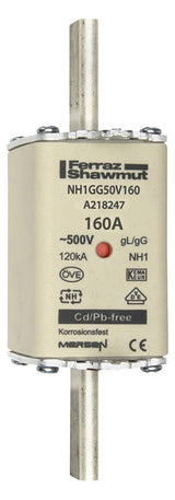 MERSEN NH-Sicherungseinsatz 160A NH1 gG NH1GG50V160 500VAC Kombik