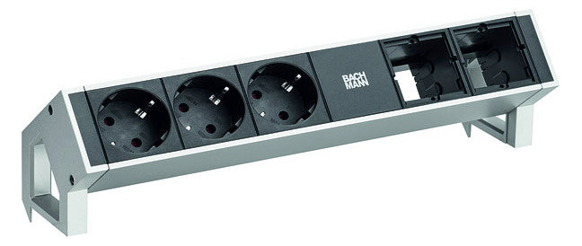 BACHMANN Steckdosenleiste 3/2f sw 0,2m 902.401 35° IP20 1,5qmm