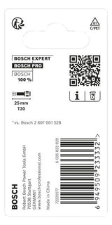 BOSCH-EW Bit TX20 L=25mm 6,4mm(1/4) SCHRAUBERBIT