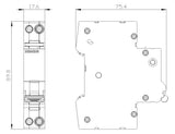 SIEMENS Leitungsschutzschalter AC B 10A 5SL6010-6MF 1+N 230V 1TE 45-65Hz IP20