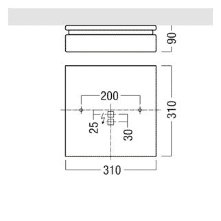 ZUMTOBEL LED-Wannenleuchte 18,4W 4000K PERLUCE O LED2200-840 Q310 LDE IP54 2250