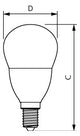 PHILIPS-LM LED-Kugellampe E14 P48 7W ws CorePro lustre ND 7-60W E14 827 P48 2700