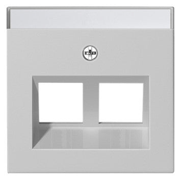 GIRA Zentralplatte Mod-Jack 2f gr System 55 2640015 Schraubbef