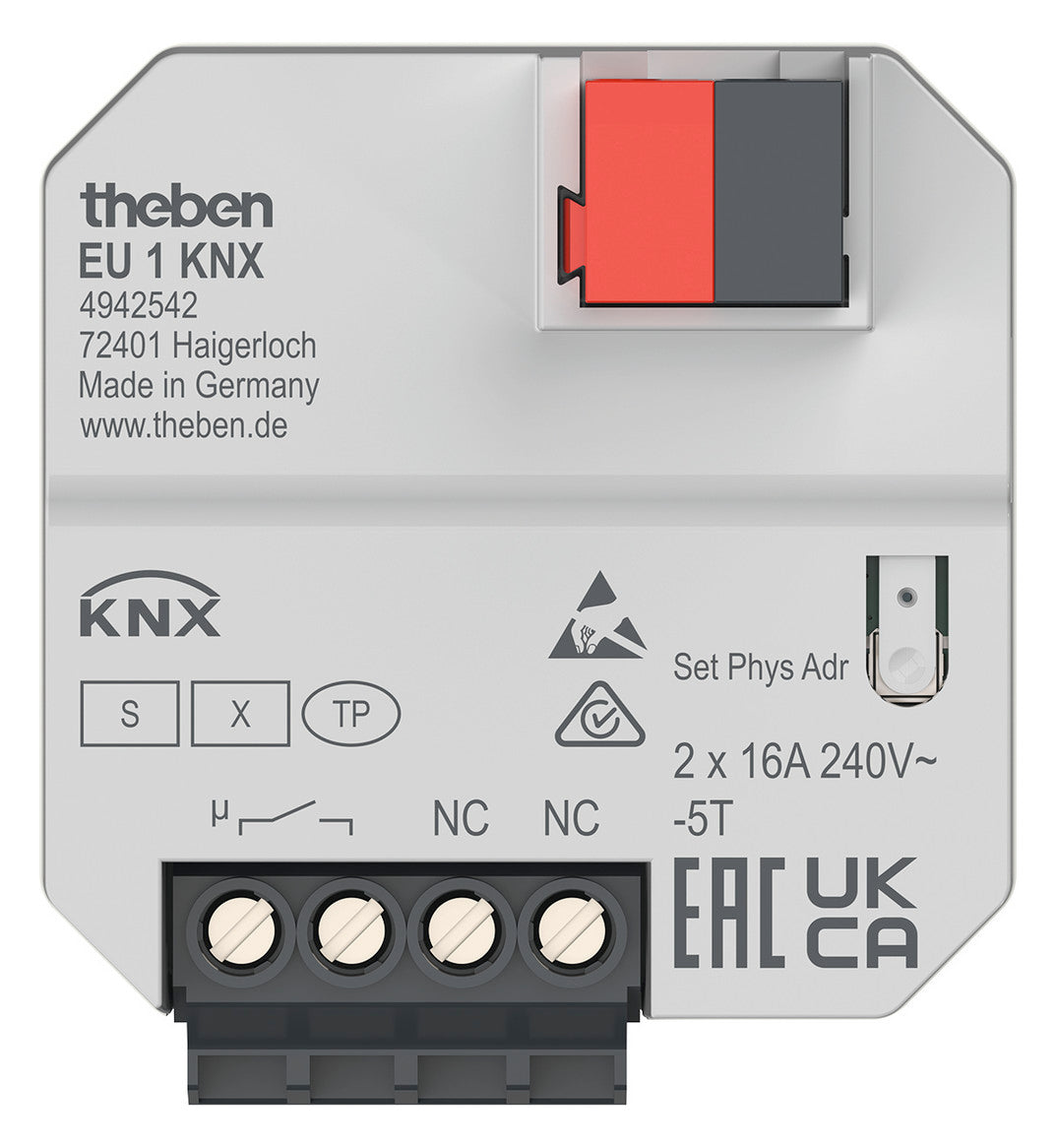 THEBEN Heizungsaktor KNX UP 1Ausg 10A EU 1 KNX 230-240V