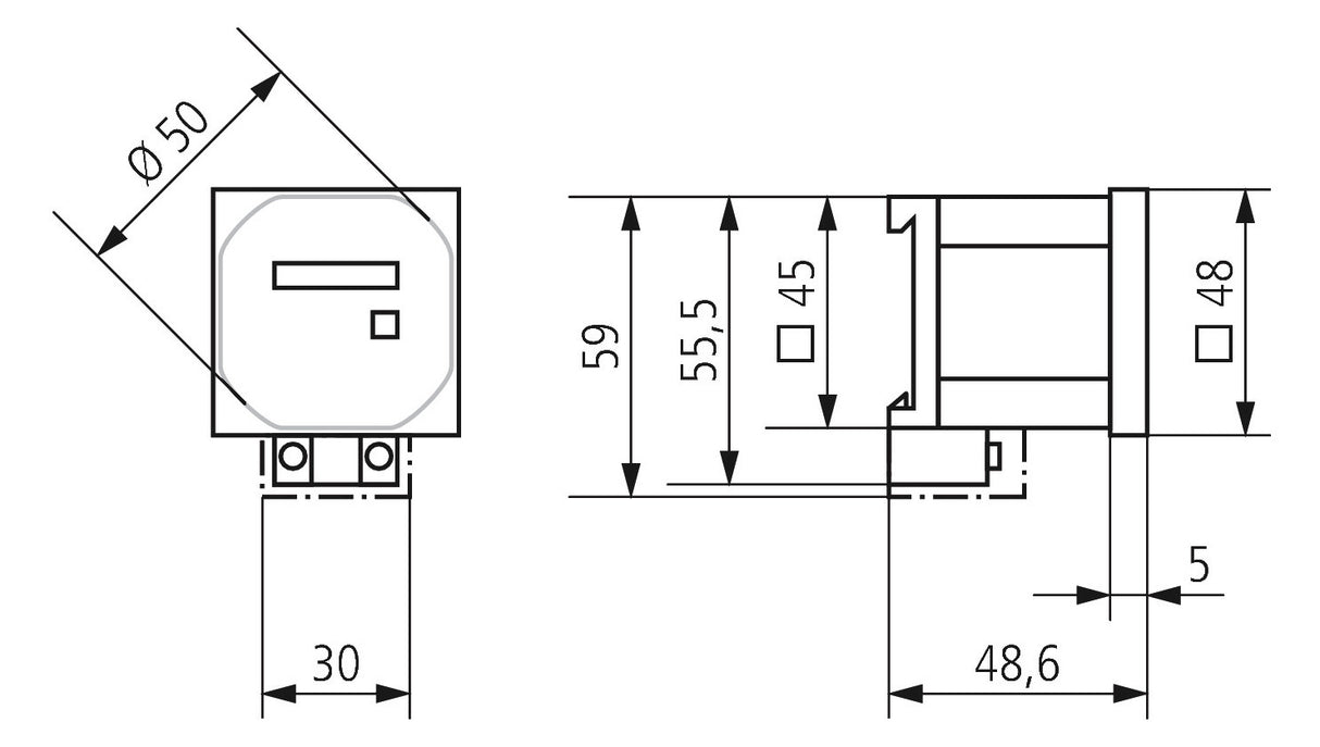 THEBEN Betriebsstundenzähler analog DC BZ 142-3 10V FRmont 10-80V 99999h IP65