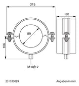 Walraven Kälteschelle BISOFIX MW DSD: 30mm - Gewinde: M10/M12 - 89mm | 231030089
