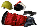 DEHN SE Schutzausrüstungsset Tasche Helm PSA ESET XL ID Gesichtsschutz Overall