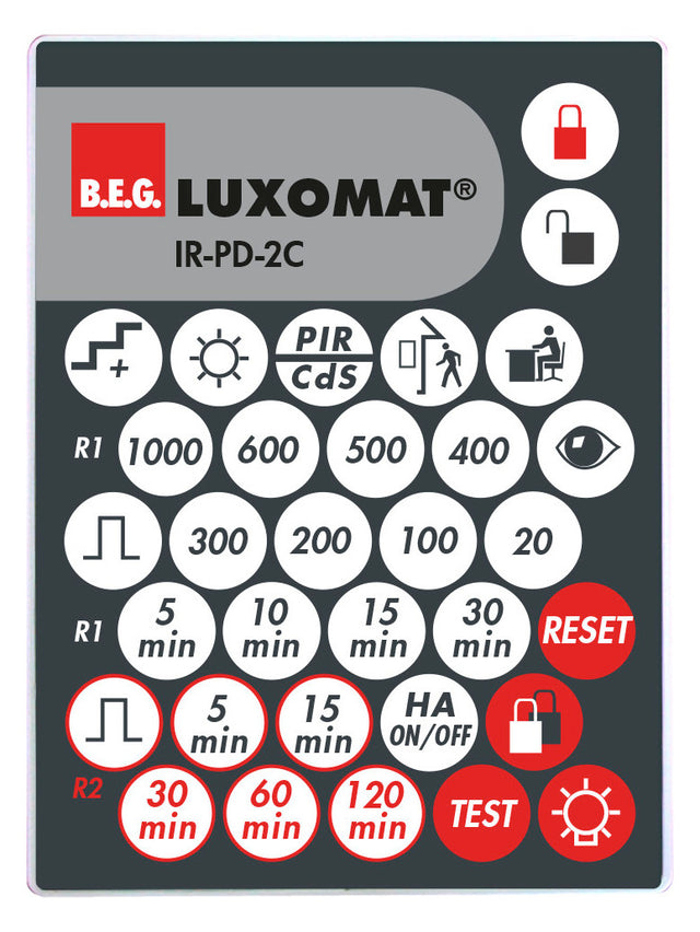 BEG Handsender gr/rt Zubehör IR-PD-2C